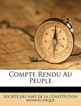 Paperback Compte rendu au peuple [French] Book
