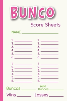 Paperback Bunco Score Sheets: 120 Bunco Score Pads Book