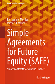 Hardcover Simple Agreements for Future Equity (Safe): Smart Contracts for Venture Finance Book