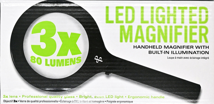 Misc. Handheld Led Lighted Magnifier (3x Magnification with Bright, Even Light!) Book