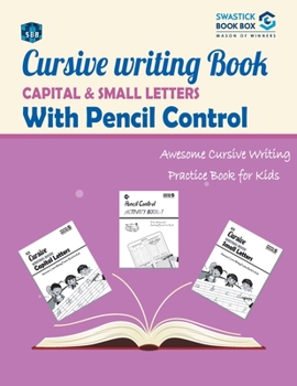 Paperback SBB Cursive Writing Book Capital and Small Letters with Pencil control Book