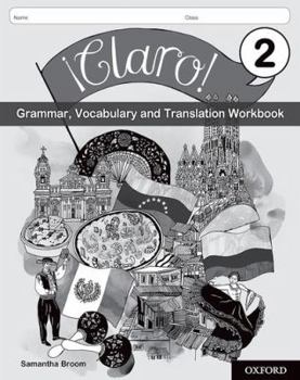 Paperback ¡Claro! 2 Grammar, Vocabulary and Translation Workbook (Pack of 8) Book