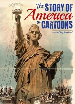 Hardcover The Story of America in Cartoons Book