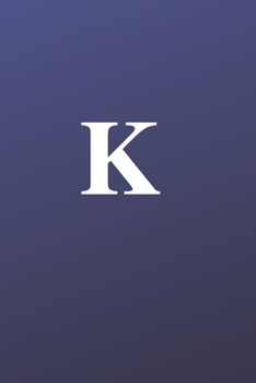 K: Executive Monogram Initial Journal: Personalized Letter Notebooks