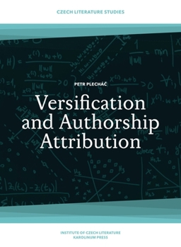 Paperback Versification and Authorship Attribution Book