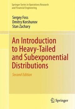 Hardcover An Introduction to Heavy-Tailed and Subexponential Distributions Book