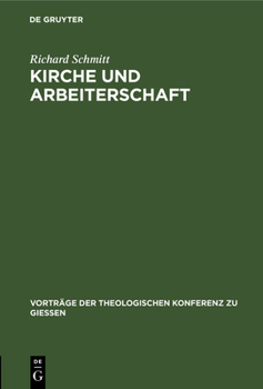 Hardcover Kirche Und Arbeiterschaft [German] Book