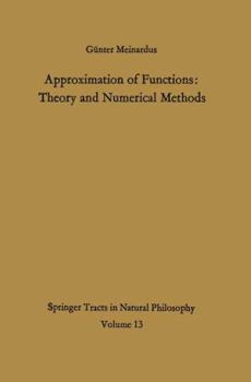 Hardcover Approximation of Functions: Theory and Numerical Methods Book