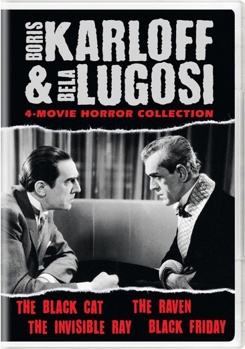 DVD Boris Karloff & Bela Lugosi Horror 4-Movie Horror Collection Book