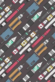 Vape Pattern - E-Cigarette Decoration 06: Graph Paper 5x5 Notebook for Vaper and Steamer