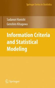 Paperback Information Criteria and Statistical Modeling Book