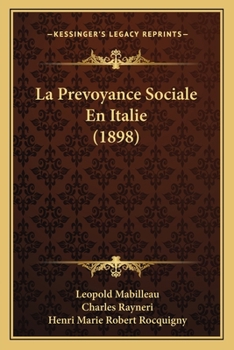 Paperback La Prevoyance Sociale En Italie (1898) [French] Book