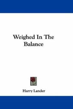 Paperback Weighed In The Balance Book