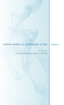 Hardcover Oxford Studies in Philosophy of Law: Volume 1 Book