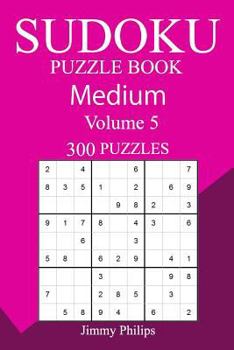 Paperback 300 Medium Sudoku Puzzle Book