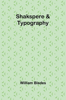 Paperback Shakspere & Typography Book