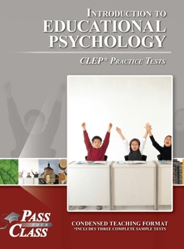Hardcover Introduction to Educational Psychology CLEP Practice Tests Book