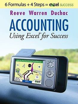 Hardcover Accounting Using Excel for Success: Using Microsoft Accounting Pro and Excel Book