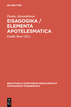 Hardcover Eisagogika / Elementa apotelesmatica [Greek, Ancient (To 1453)] Book