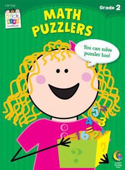 Paperback Math Puzzlers, Grade 2 Book
