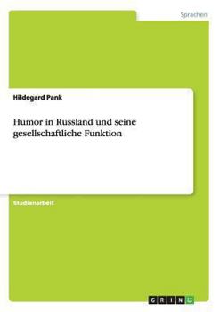 Paperback Humor in Russland und seine gesellschaftliche Funktion [German] Book