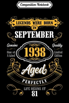 Composition Notebook: 1979 September Birthday gift for men and women  Journal/Notebook Blank Lined Ruled 6x9 100 Pages