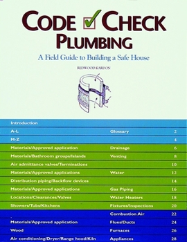 Spiral-bound Code Check Plumbing: A Field Guide to the Plumbing Codes Book