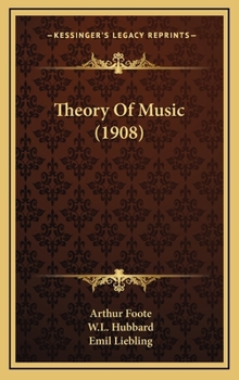 Hardcover Theory Of Music (1908) Book