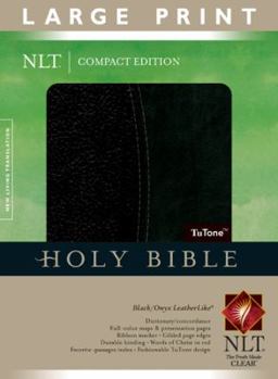 Imitation Leather Large Print Compact Bible-NLT [Large Print] Book