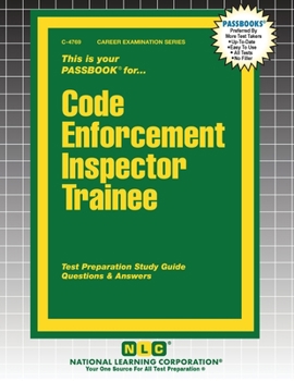 Paperback Code Enforcement Inspector Trainee Book