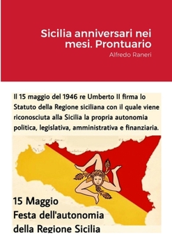 Paperback Sicilia Anniversari nei mesi. Prontuario [Italian] Book