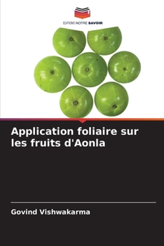 Paperback Application foliaire sur les fruits d'Aonla [French] Book