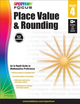 Paperback Spectrum Place Value and Rounding, Grade 4 Book