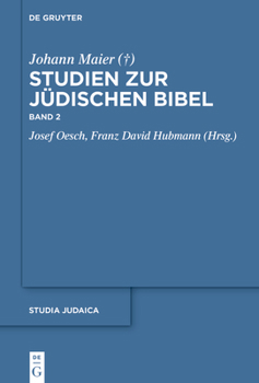 Hardcover Studien Zur Jüdischen Bibel: Band 2 [German] Book