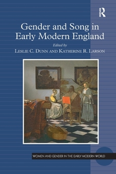 Paperback Gender and Song in Early Modern England Book