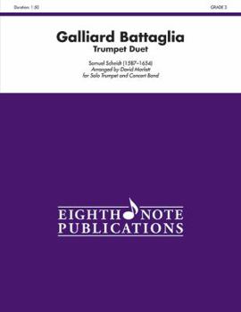 Paperback Galliard Battaglia: Two Trumpets and Concert Band, Conductor Score Book