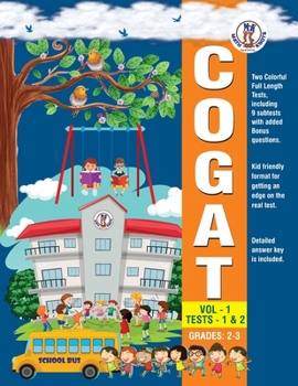 Paperback COGAT - VOL 1 -TESTS - 1 and 2 Book