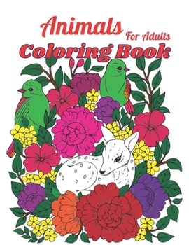 Paperback Animals Coloring Book For Adults Book
