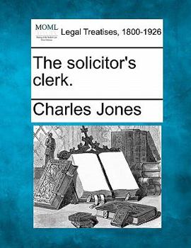 Paperback The solicitor's clerk. Book