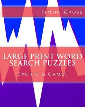 Paperback Large Print Word Search Puzzles Sports & Games [Large Print] Book