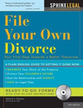 Paperback File Your Own Divorce: (+CD-ROM) (How to File Your Own Divorce) Book