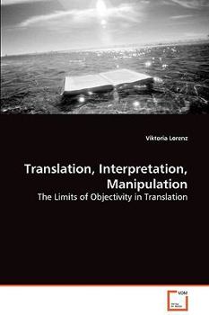 Paperback Translation, Interpretation, Manipulation Book