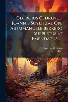 Paperback Georgius Cedrenus, Joannis Scylitzae Ope Ab Immanuele Bekkero Suppletus Et Emendatus...... [Greek] Book