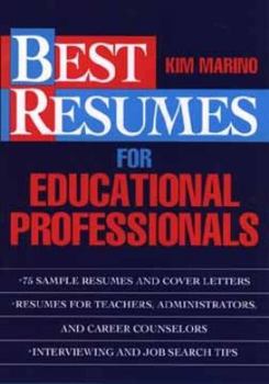 Paperback Best Resumes for Educational Professionals Book