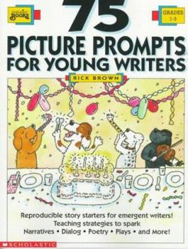Paperback 75 Picture Prompts for Young Writers Book
