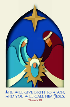 Misc. Bulletin - Christmas - Nativity - She Will Give Birth - Matthew 1:21 Book