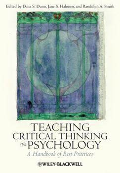 Paperback Teaching Critical Thinking in Psychology: A Handbook of Best Practices Book