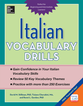 Paperback Italian Vocabulary Drills Book