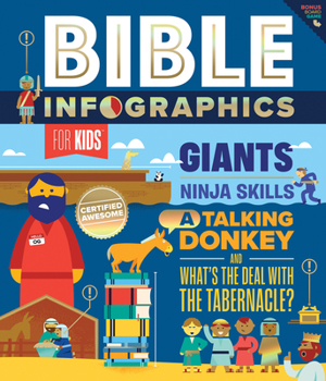 Hardcover Bible Infographics for Kids: Giants, Ninja Skills, a Talking Donkey, and What's the Deal with the Tabernacle? Book