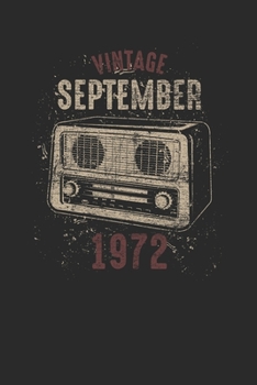 Vintage September 1972: Dotted Bullet Notebook – Birthday Gift or Anniversary Gift Idea